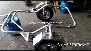 Stainless Steel (SS) Side Wheel Attachment Kit For Handicapped Bike - 8770784247 - mobilitykart.com