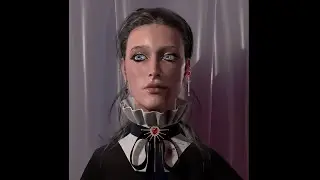 the process of creating a 3d vampire girl
