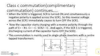 commutation of scr  part 2(Industrial Electronics) for III ECE  R16