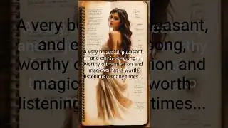 A very beautiful, pleasant, and enjoyable song, worthy of admiration and magic 🪄✨🪄