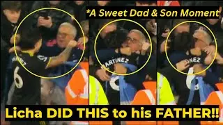 Emotional Moment Lisandro Martinez DID THIS to his FATHER after Man United win 3-2 over Arsenal