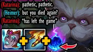 Ich kann nicht glauben, dass Katarina nach dem Spiel gegen meinen Heimerdinger w&uuml;tend aufgeh&ouml;rt h...
