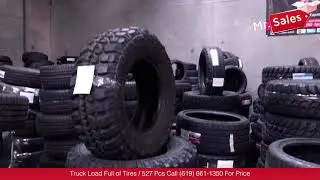 Full Truck Load of Tires for Sale - Mr Sales 527 PCS