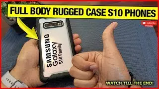 The best S10+ Full Body Rugged Clear Bumper Case with Built In Screen Protector