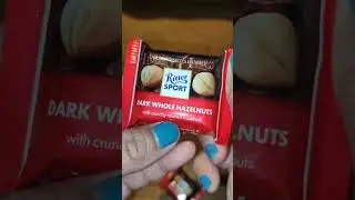 Chocolate Opening Video, Ritter Sport, Dark Whole Hazelnut with Crunchy Roasted Hazelnut #shorts