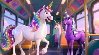 Unicorns on the Magic Bus 🦄🌈 | Fun Fantasy Rhyme for Kids | Nursery Rhymes & Songs for Children
