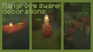 Minecraft: 5 simple decorations №2 (Mangrove Swamp) | by Demidiant