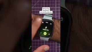 Workout App in watchOS 26 public beta #watchOS26 #applewatch