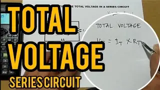 How to calculate the total voltage in a series circuit