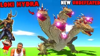 NEW UNDEFEATED LOKI HYDRA vs THOR HYDRA in Animal Revolt Battle Simulator with SHINCHAN and CHOP