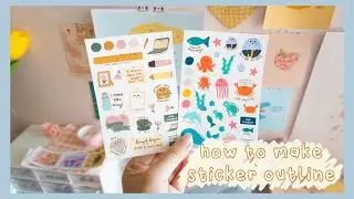 Cara Membuat Outline Sticker dalam 10 MENIT! | Indonesia Vlog | Corel Draw