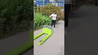 JIN YANG HU Semi Electric Pallet Truck 1.5ton 2ton Hand Pallet Forklift #forklift #pallettruck