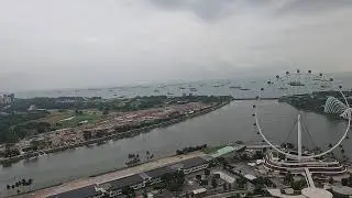 [4K] Singapore Conic Panoramic View of Singapore's Marina Bay and The Singapore Strait 3Dec25