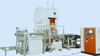 High speed aluminum foil container making machine