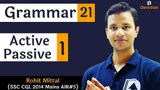 [21] English Grammar for govt jobs | Active Passive Voice | Devotion Institute | Rohit Sir