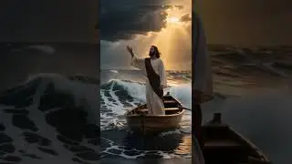 Jesus Calms the Storm &ndash; Peace Be Still | Jesus Is King  #shorts  #jesus