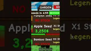 Collecting every seed in grow a garden shop #roblox #viralvideo #gaming