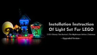 Installation LEGO 21351 Disney Tim Burton's The Nightmare Before Christmas.