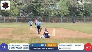 White Cap Wadala vs KALSEKAR X1  live cricket match | MDCC SEASON-2 live - Dr U Prabhakar Rao Sport