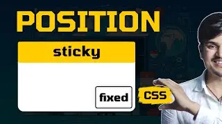 position in css (Part-2) explain fixed, sticky  in css in hindi, position in css with example