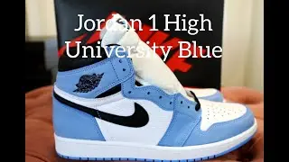 Nike Air Jordan 1 High Retro University Blue Unboxing & Review