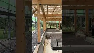 Building a post and beam home 🌟#builtonsite #midcenturymoderninspired #projectkaislaranta
