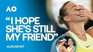 On-Court Interview: Sabalenka says she will take Badosa shopping after reaching #AusOpen Final 🤑