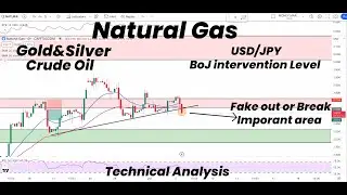 Natural Gas Important Area | USD/JPY BoJ Intervention Level | Gold | Silver | Crude Oil | Forecast