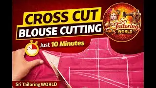 Cross Cut Blouse Cutting Eppadi? | Easy Blouse Cutting for Beginners | Tamil