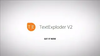 TextExploder V2 for After Effects