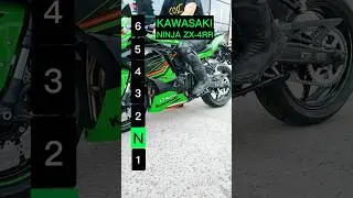 Maximum speed for each gear on a Kawasaki Ninja ZX-4RR