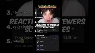 Ranking Best Reaction To Viewers Screentimes