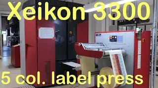 Xeikon 3300 5 colours digital label printer from 2012 in mint condition