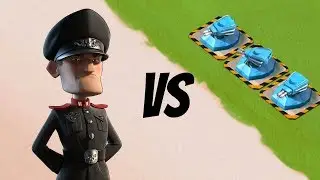 Boom Beach 3 MAX SHOCK BLASTERS vs Defending Hammerman!!