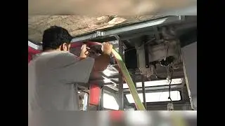 Insulation in fj camper.....! #motorhome #truckcamping #rv #carvan #campervan