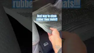 💯 How to clean those rubber floor mats! #asmr #detailingtips #carcleaning  #cardetail #satisfying