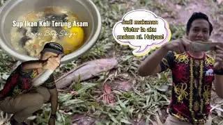 Memancing Ikan Keli/ Lele Bersama Isteri Langsung Dimasak Dengan Terung Asam/ Terung Dayak