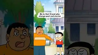 Nobita Sad for Shizuka | Gian Scolds Nobita | Funny Edits #funny #animation #trendingshorts #cartoon