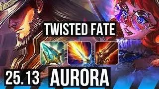 TWISTED FATE vs AURORA (MID) | KR Challenger | 25.13