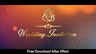 Wedding Invitation Video | Cinematic Gold Wedding invitation | Free After Effects Template