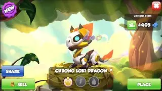 Hatched Chrono Loki Dragon | 2x Enchantment Materials | Dragon Mania Legends