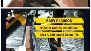 BMW R1300GS | Radiator Guards Install and Side Stand extension | Ownership P1 #bmw  #vlog #travel
