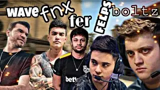 O QUE ACONTECE QUANDO O WAVE JOGA COM FELPS, FER, BOLTZ E FNX?! FER IRRITANDO WAVE E MUITO MAIS!