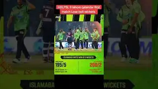 HBLPSL9 Lahore Qalandar first match lose by 8 wickets 😭 (lahVSisl) #cricket #psl9