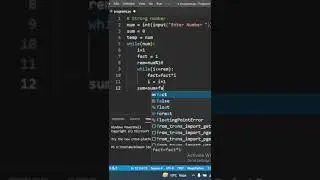How to print strong number in Python? #python #shorts #strongnumber #himeshsinghtutorials