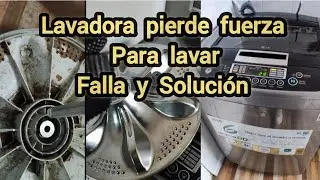 Lavadora LG inverter no tiene fuerza para lavar (Falla y Soluci&oacute;n)