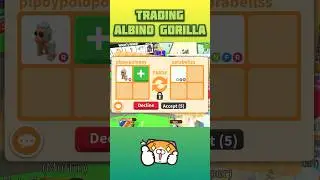 What People Trade For ALBINO GORILLA in Adopt me #shorts #adoptme