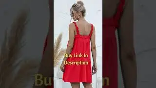Elegant Orange Red Ruffle Dress for women | #Shorts #Youtubeshorts