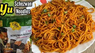 No Maida No Preservatives! Yu Schezwan Noodles Review | Yu Schezwan Noodles Recipe