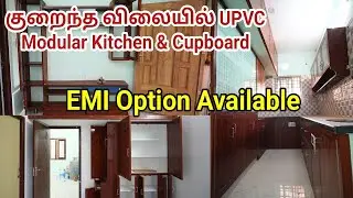 low budget upvc cupboard home | tamil | UPVC Cupboard work #upvc #kitchencupboard #lowbudget